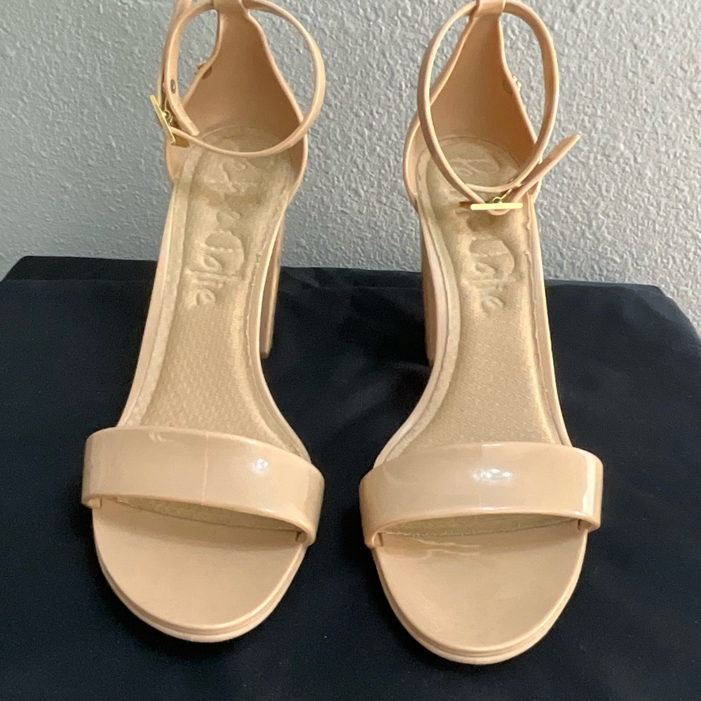 Petite Jolie Nude Strappy Heels